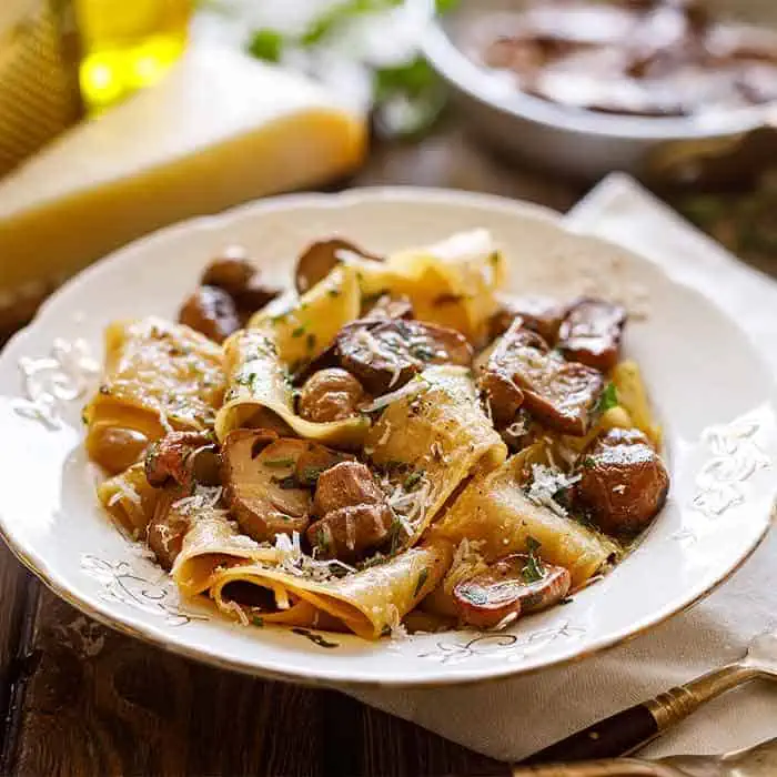 Pappardelle con Porcini