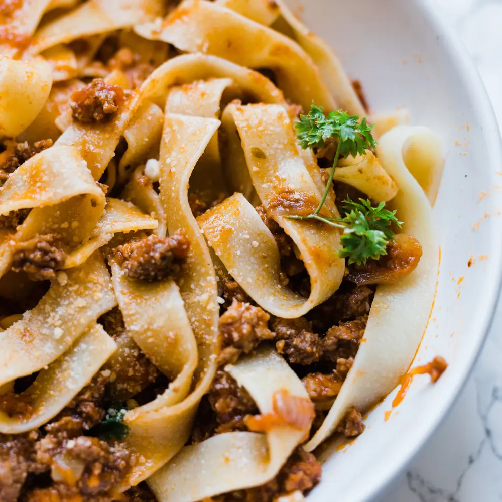 Pappardelle al ragú con cinghiale