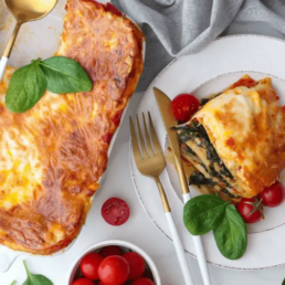 Lasagna bianca con pesto – Vegetarisk lasagne