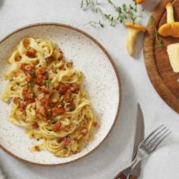 Tagliatelle con finferli